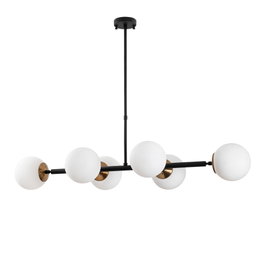 Opviq Fazli - 10485 Lámpara de araña ajustable en Negro, Antiguo y Crema